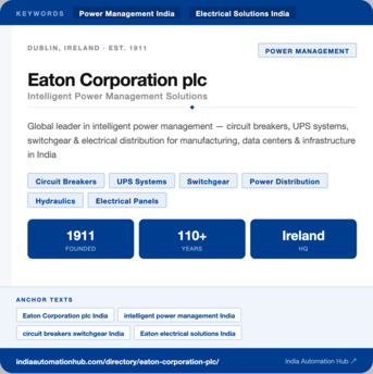 Pune, Business, Eaton Corporation Plc &mdash; Power Management & Electrical Components India