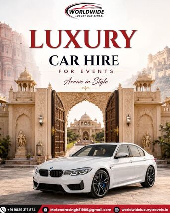 Jaipur, Travel, Luxury Rolls Royce Car Rental & Hire Services In Jaipur