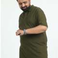Plus Size Unisex Polo | Regular Fit Cotton T-shirt