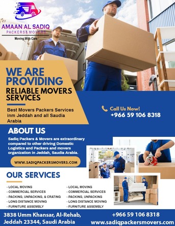 Jeddah, Labor/Moving, ALSADIQ PACKERS & MOVERS Furniture Dismantle Fitting With Professional Team&storage Also