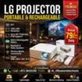 BHD 79,  LG Smart Projector Rechargeable 100