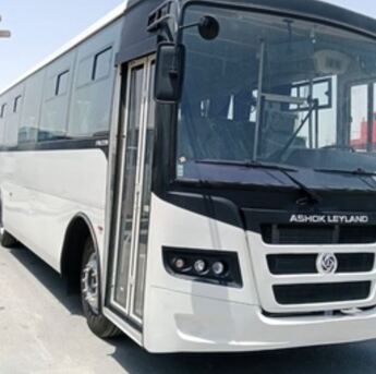 Jubail, Logistics, Ashok Leyland, 2026, Manual, Bus Available For Rent With Professional Driver
