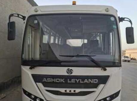 Jubail, Logistics, Ashok Leyland, 2026, Manual, Bus Available For Rent With Professional Driver