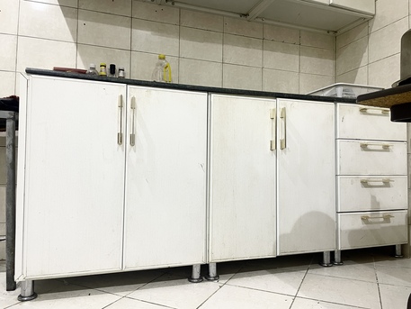 Riyadh, Furniture, SAR 450,  Kitchen Cupboard With Marble Countertop & Sink