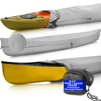 New York, Auto Parts, USD 79,  Heavy-Duty 600D Waterproof Kayak Cover | 600D Marine Grade Polyester &ndash; SAVVYCRAFT