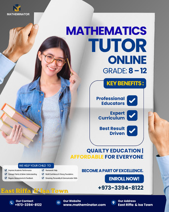 East Riffa, Lessons Offered, Math Tutor