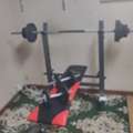 Gym Bench With Plates And Rod