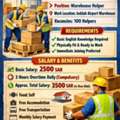 🚨 URGENT REQUIREMENT – 100 WAREHOUSE HELPERS 🚨