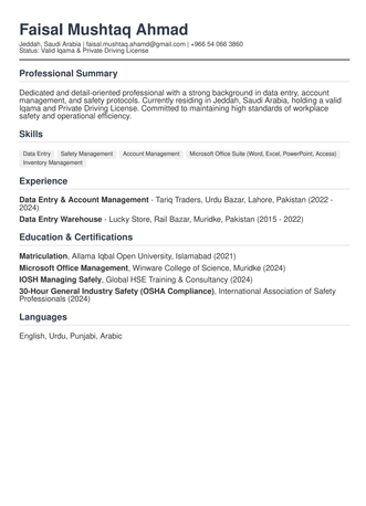 Jeddah, Job Seekers, Data Entry Account