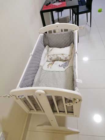 Gudaibiya, Furniture, BHD 30,  Cradle - Baby Bassinet With Parallel Swing - Wood