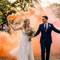 Wedding Daytime Smoke Fireworks For Beautiful Wedding Photos