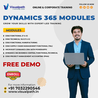 Hyderabad, Education, Master Dynamics 365 Modules With Real-Time Project Training