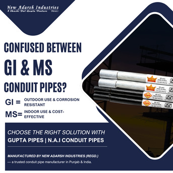 Mumbai, Materials, Need GI & MS Conduit Pipes For Your Next Project?