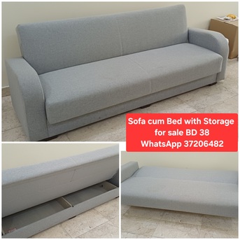 Manama, Furniture, BHD 38,  ✅️ Sofa Cum Bed With Storage For Sale In Good Condition With Delivery