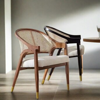 Kuala Lumpur, Furniture, MYR 650,  Teak And Rattan Dining Chair -Premium
