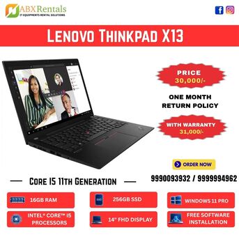 New Delhi, Computers, INR 30000,  Lenovo ThinkPad X13 Laptop On Sale In Delhi NCR