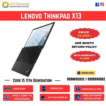 New Delhi, Computers, INR 30000,  Lenovo ThinkPad X13 Laptop On Sale In Delhi NCR