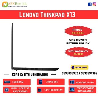New Delhi, Computers, INR 30000,  Lenovo ThinkPad X13 Laptop On Sale In Delhi NCR