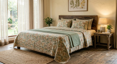 Mumbai, Household Items, INR 1499,  Pure Cotton Double Bedsheets With Pillow Covers &ndash; Handloom & Handblock Printed