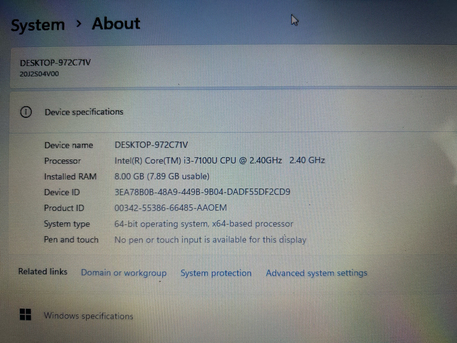 Al Thuqbah, Computers, SAR 500,  Laptop Lenovo ThinkPad 13.3-Inch I3/7thGen/8GB/256GB