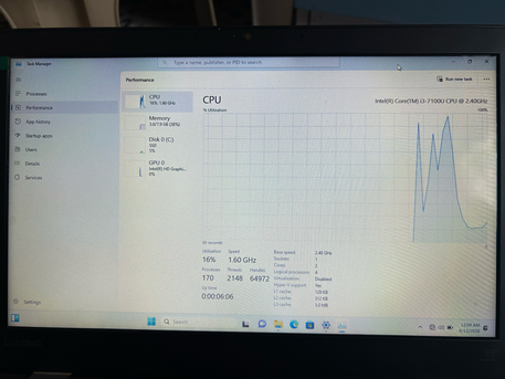 Al Thuqbah, Computers, SAR 500,  Laptop Lenovo ThinkPad 13.3-Inch I3/7thGen/8GB/256GB