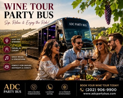 New York, Travel, Book A Wine Tour Party Bus For A Fun And Stylish Tasting Experience
