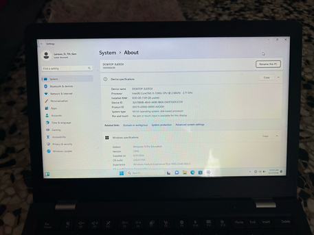 Thuqbah, Computers, SAR 550,  Laptop Lenovo ThinkPad 13.3-Inch I5/7thGen/8GB/256GB