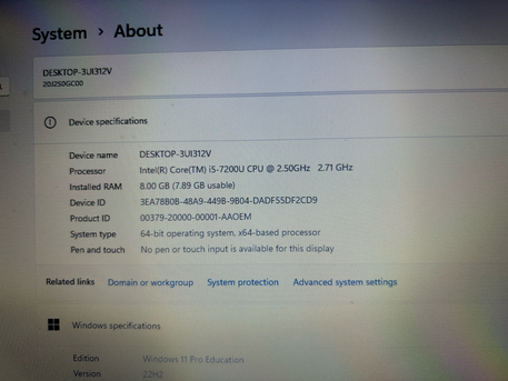 Thuqbah, Computers, SAR 550,  Laptop Lenovo ThinkPad 13.3-Inch I5/7thGen/8GB/256GB