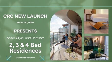 Noida, Real Estate For Sale, INR 10000000,  2 BR,  1234 Sq. Feet,  Upcoming CRC Sector 150 Project In Noida With World-Class Amenities