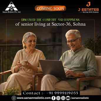 Gurgaon, Apartments, Flats, Houses & Villas, 3 BR,  2500 Sq. Feet,  Senior Citizen Apartments | J Estate Sohna