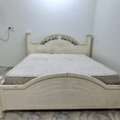 SAR 200,  Super King Size Wooden Bed + Mattress For Sale