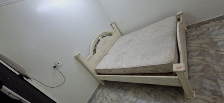 Dammam, Furniture, SAR 200,  Super King Size Wooden Bed + Mattress For Sale