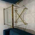 SAR 50,  Glass And Gold Side Table
