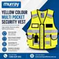 AUD 123,  Yellow Colour Multi Pocket Security Vest - Www.murrayuniforms.com.au