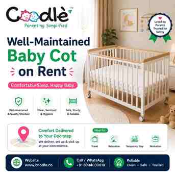Bangalore, Equipment Rental, Well-Maintained Baby Cot On Rent