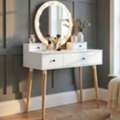 GBP 74, Hollywood Bulb Dressing Table With 4 Drawers