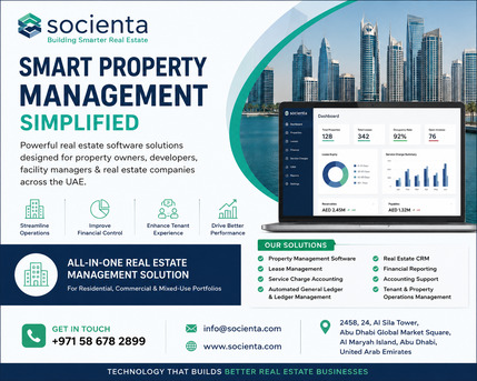 Abu Dhabi, Real Estate, Property Management Software Solutions For UAE Real Estate Businesses