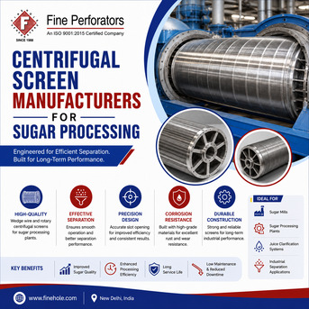 New Delhi, Heavy Equipment, INR 20000,  Centrifugal Screen Manufacturers For Sugar Processing