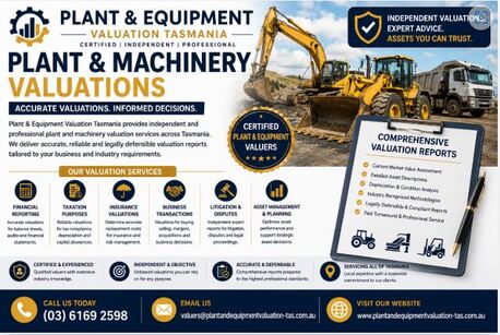 Sydney, Real Estate, Plant And Machinery Valuations Tasmania &ndash; Certified Plant & Equipment Valuation Experts