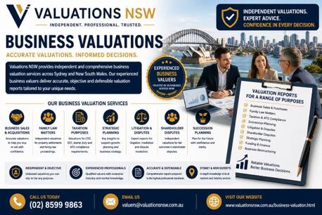 Sydney, Real Estate, Business Valuations Sydney &ndash; Independent Business Valuation Experts