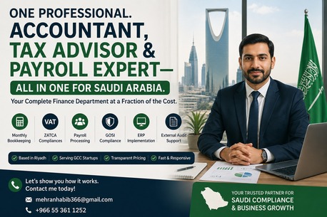 Makkah, Job Seekers, 🚀 One Professional. Accountant, Tax Advisor & Payroll Expert &mdash; All In One For Saudi Arabi