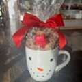 USD 30, Snowman Mug With Chocolate Covered Pretzels