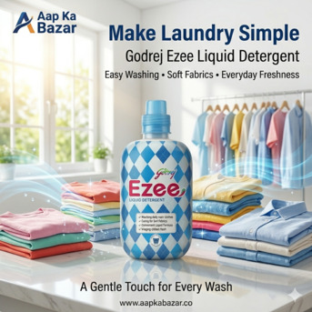 New Delhi, Household, Godrej Ezee Liquid Detergent For Everyday Laundry Care