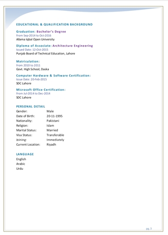 Jubail, Job Seekers, I