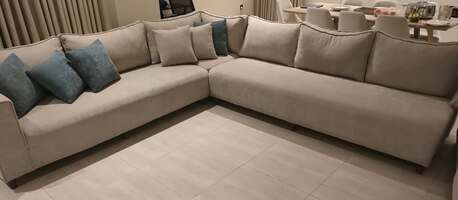 Riyadh, Furniture, SAR 1000,  6 Seater Corner Sofa For Sale In Good Condition. Used Only For 8 Months