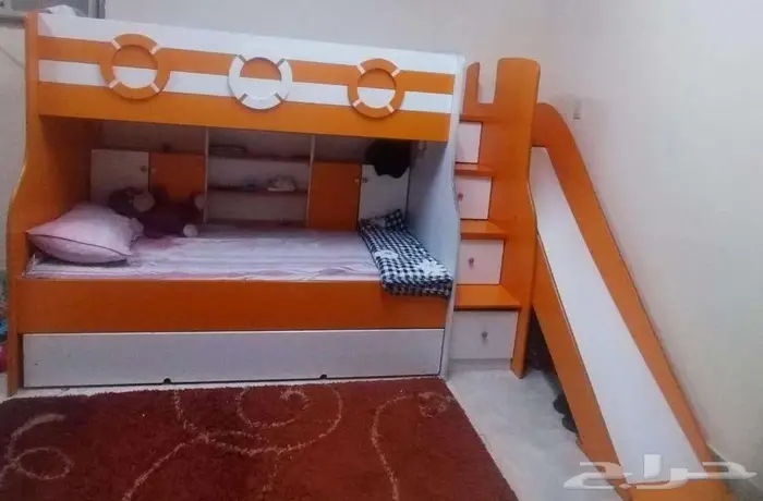 Akrabia, Furniture, SAR 1200,  Kids Bed Room Includes Bunk Bed And Slide
