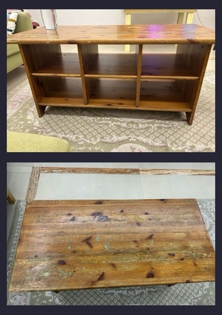 Jeddah, Furniture, SAR 500,  Tv Shelf, Book Shelf, And Table Chair For Sale