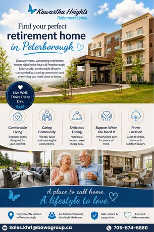 Toronto, General, Retirement Homes In Peterborough &mdash; Find Your Perfect Fit | Kawartha Heights