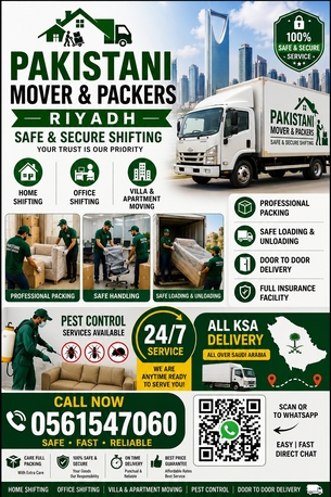 Al Malaz, Labor/Moving, PAKISTANI MOVER PACKER Riyadh All KSA Delivery 🚛 House &bull; Villa &bull; Office Shifting Furnitur