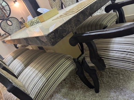 Riyadh, Furniture, SAR 1200,  Dining Table With 8 Chairs For Sale